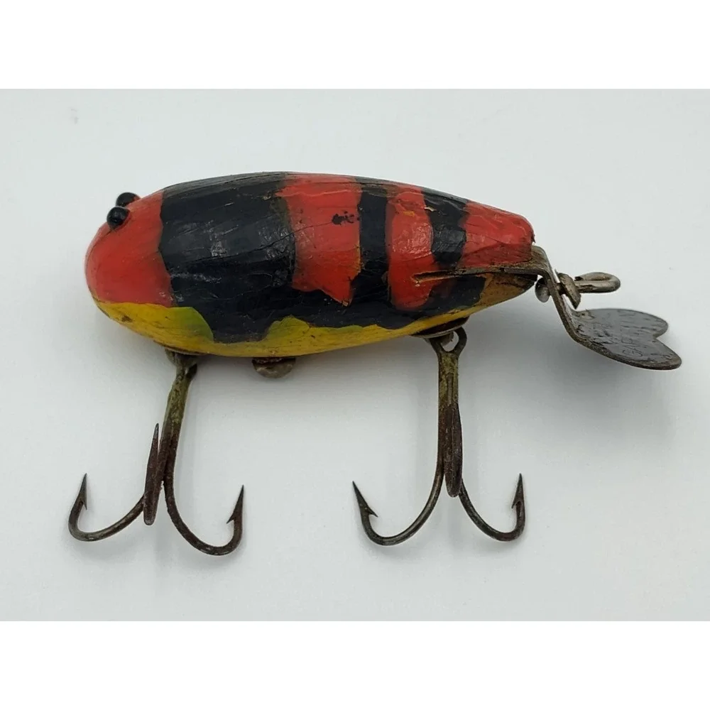 C.C.B.Co. Garrett 1930's Wooden Lure ANTQ-Repainted VTG Fishing BR8.0PA2090